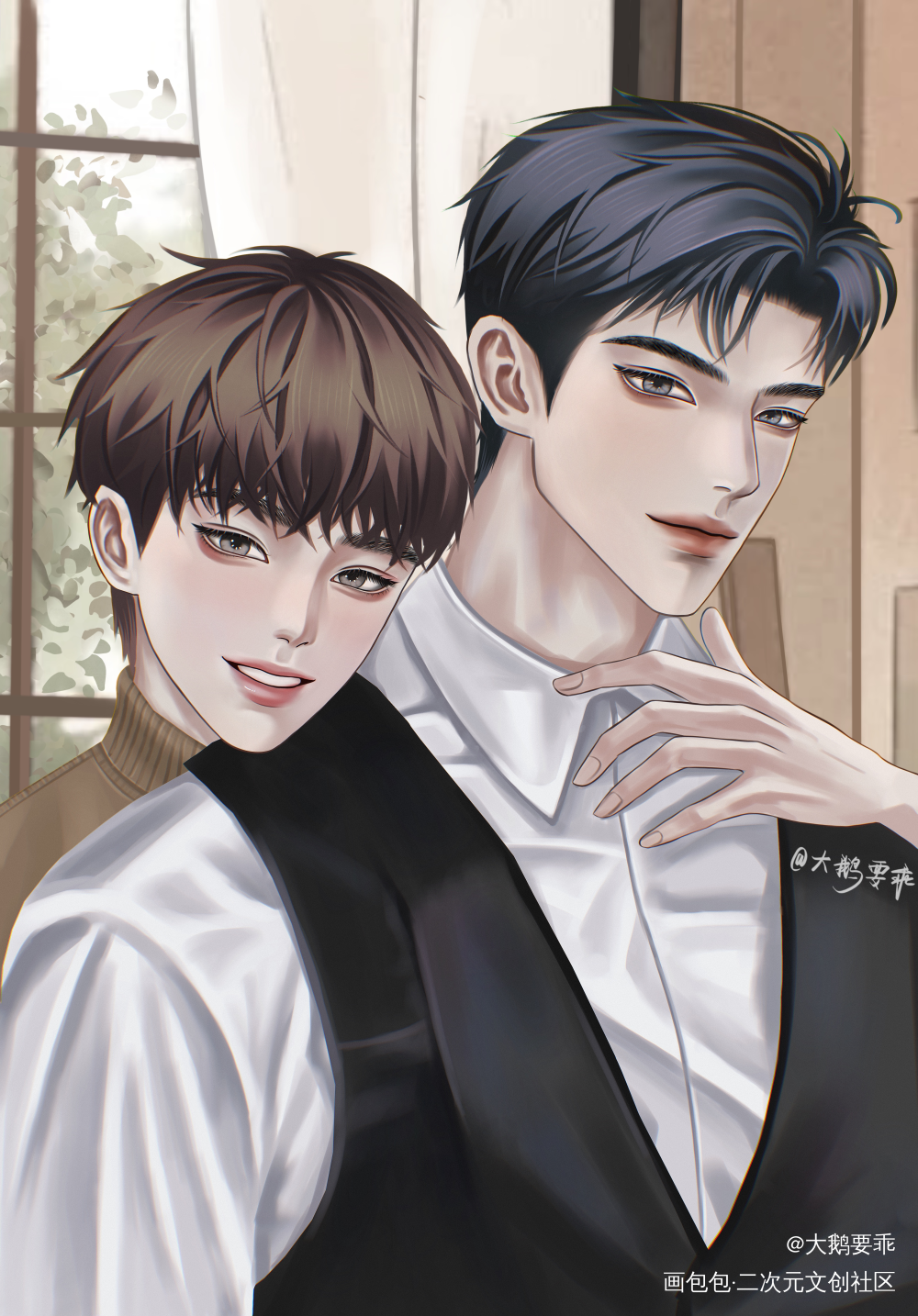 群群生日快乐_188男团李程秀邵群绘画作品