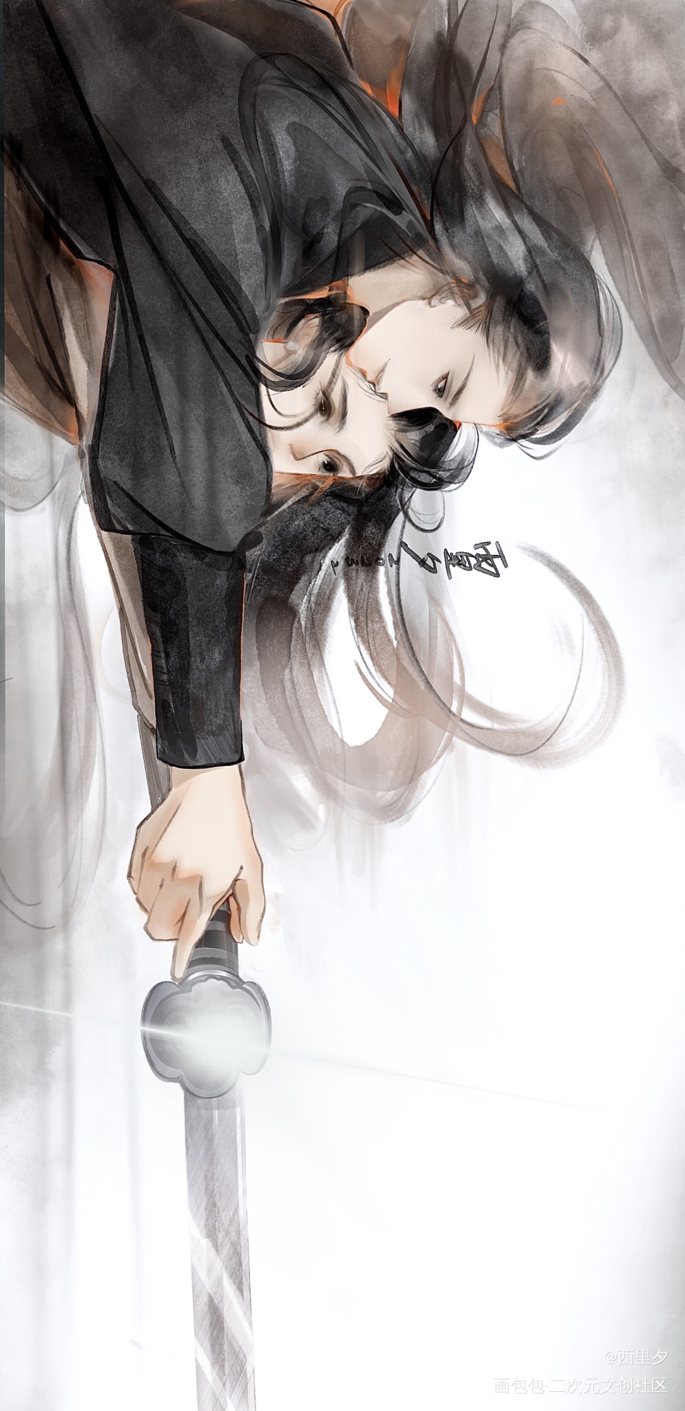 教儿砸练武_杀破狼长顾长庚顾昀板绘涂procreate绘画作品