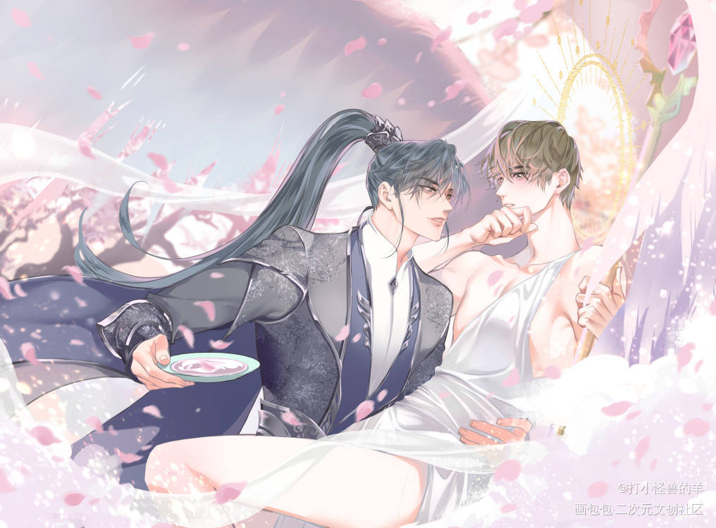 群秀_娘娘腔188男团群秀李程秀邵群板绘涂绘画作品