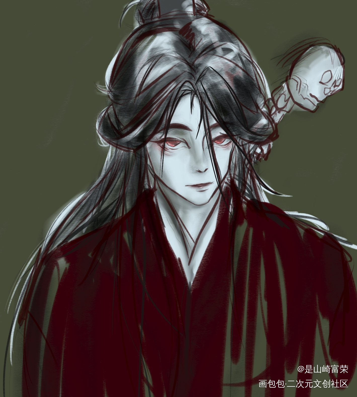 摸个火子哥_道诡异仙李火旺绘画作品