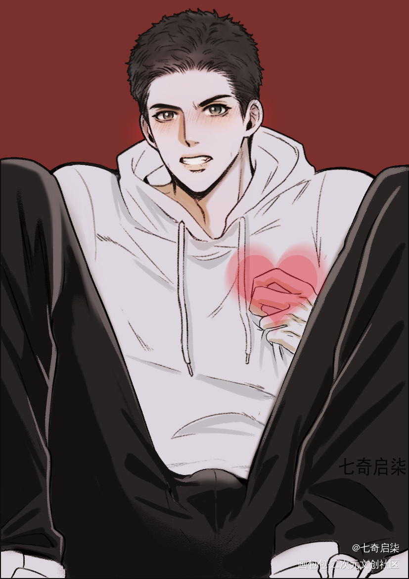 心动💓_188男团周丁丁小伟绘画作品