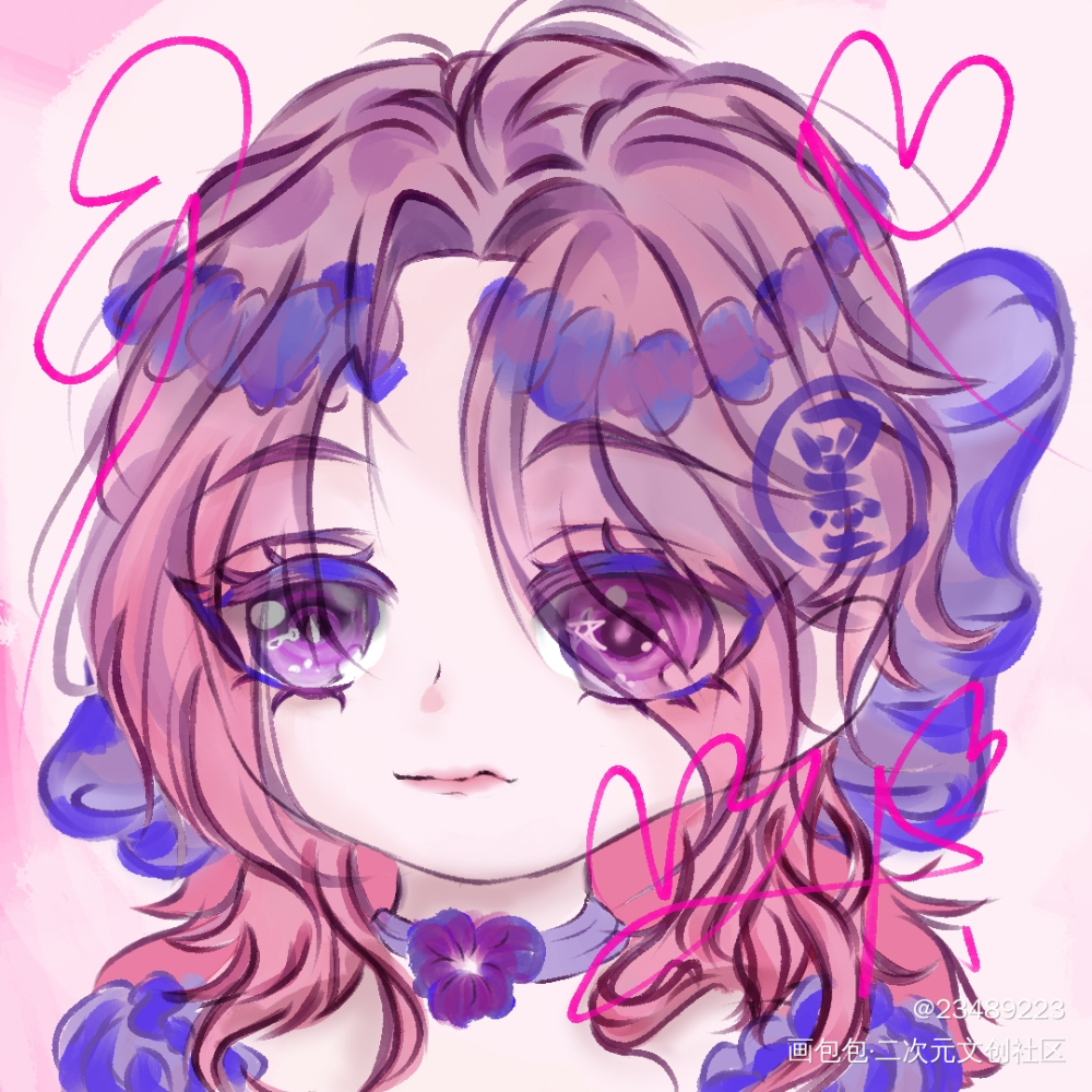 墨香老婆卡哇伊ヾ(@^▽^@)_指绘墨香铜臭绘画作品