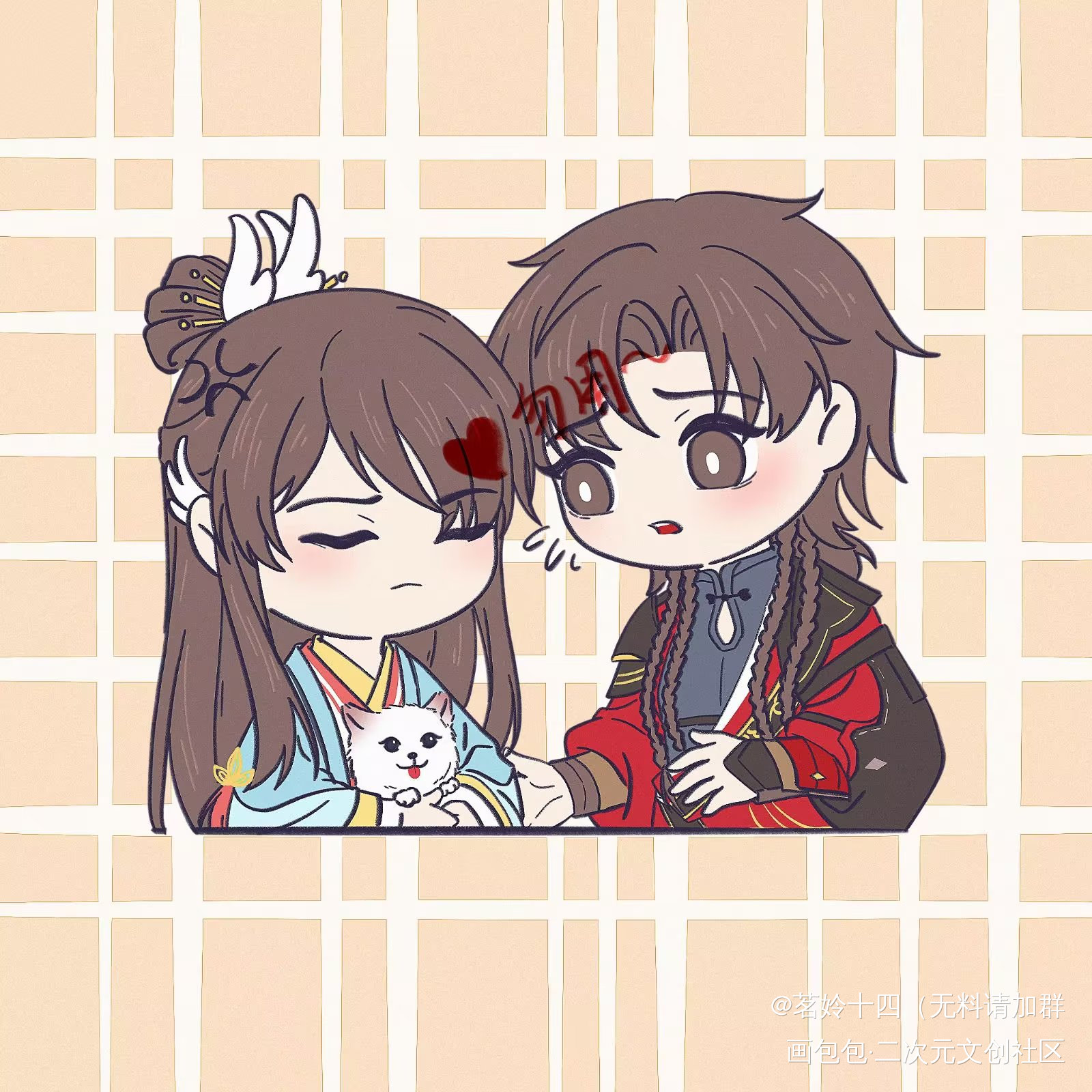 慌张修狗！（稿子）_代号鸢平涂Q版我要上首推绘画作品