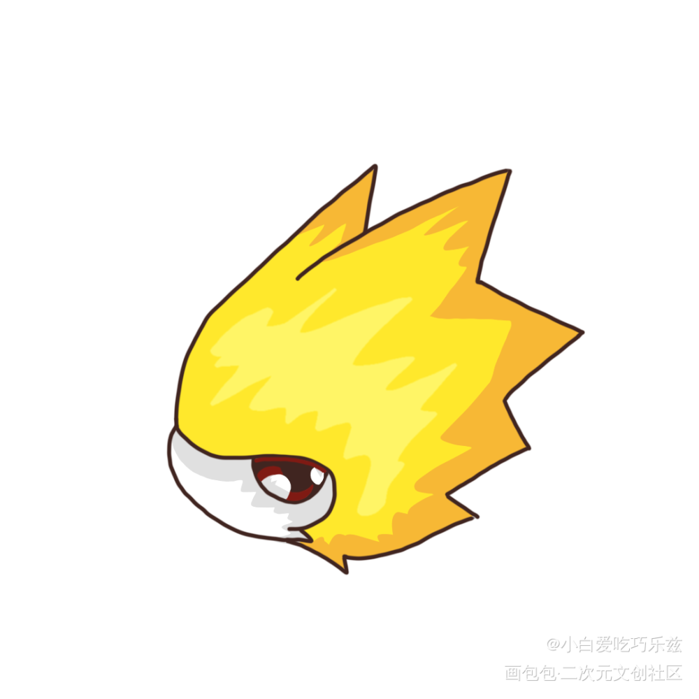 赛尔号雷伊盖亚_赛尔号盖亚雷伊板绘涂摸鱼页绘画作品