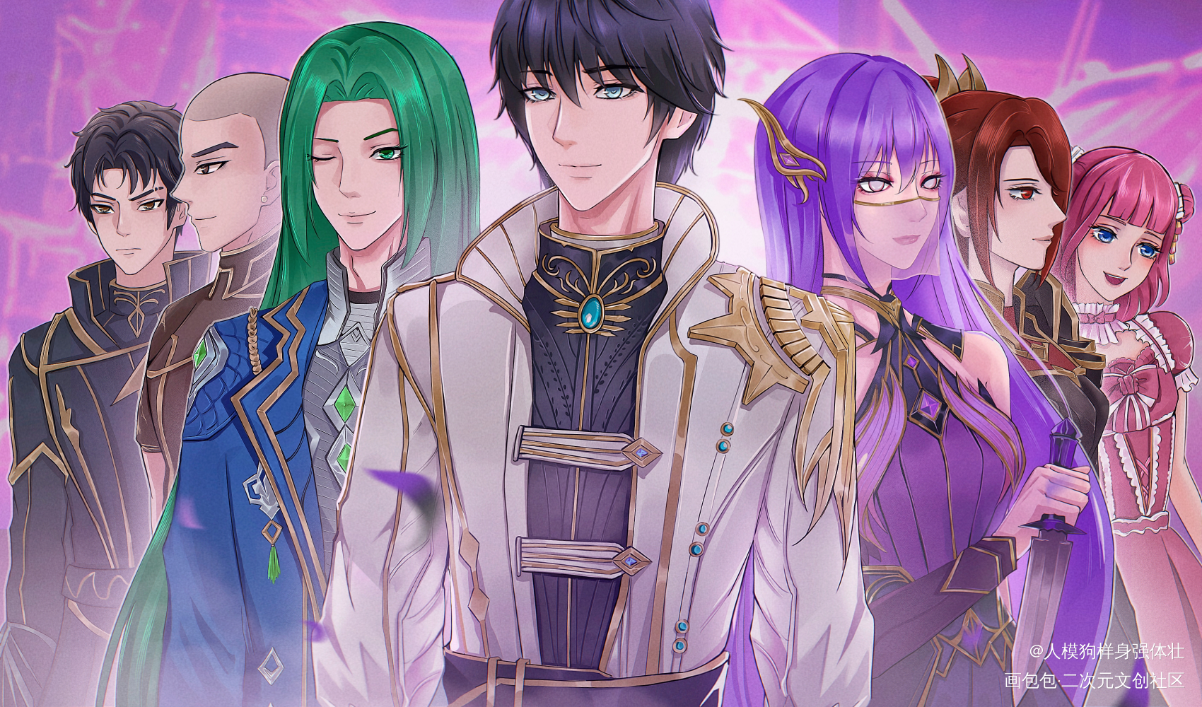 【神印王座动画】猎魔团成团啦！_向全世界安利板绘涂节日动画同人我要上首推贺图同人神印王座动画神印王座绘画作品