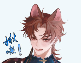 谁不愿意摸策狗的大胸啊！_绘画作品