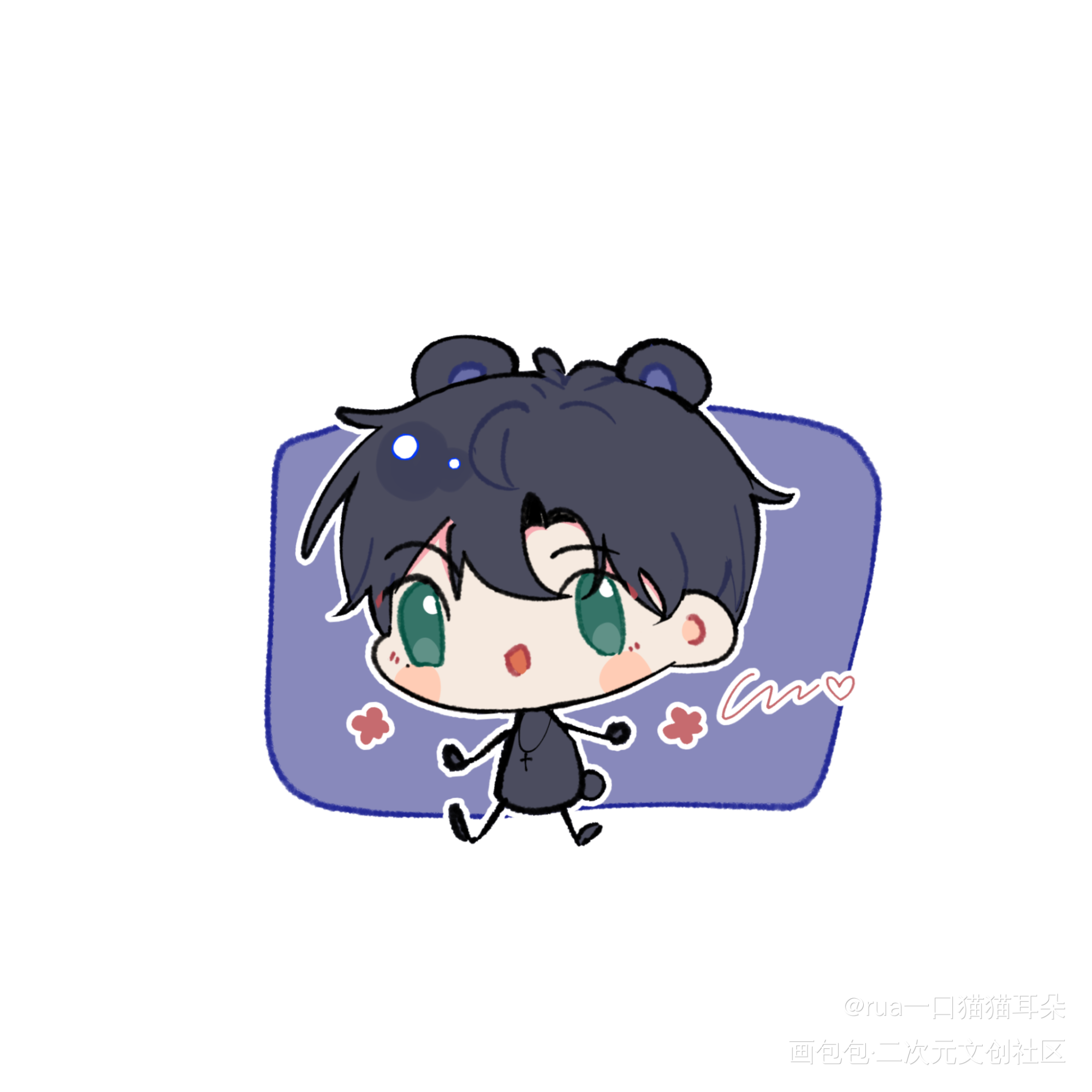 _光与夜之恋齐司礼萧逸绘画作品
