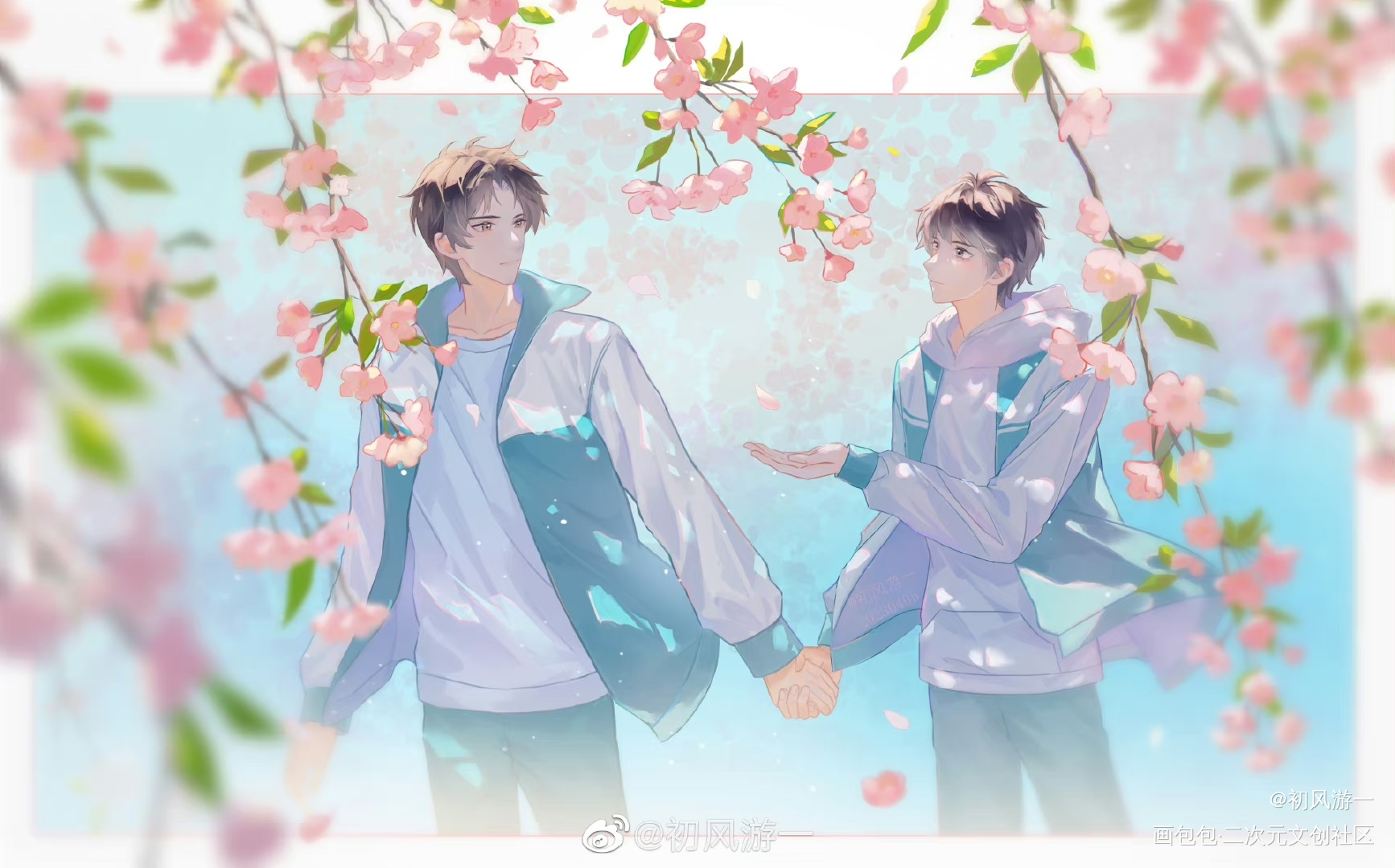 添望_某某日系插画木苏里绘画绘画作品