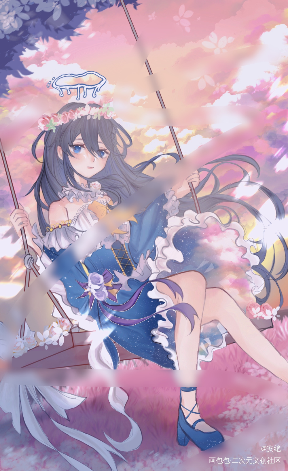 淮汐_约稿oc绘画作品