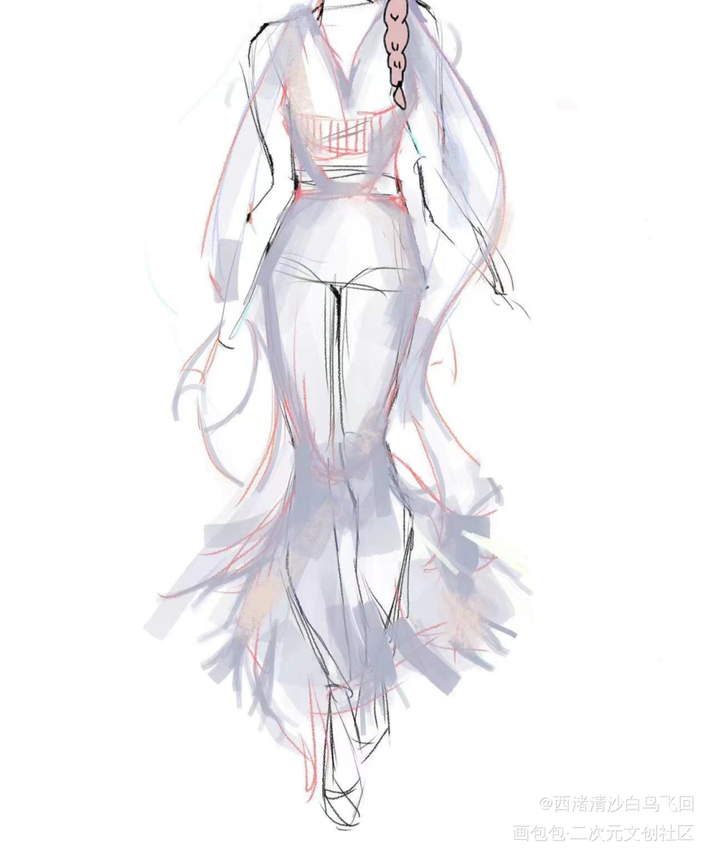 美术室友创造_服装设计绘画作品