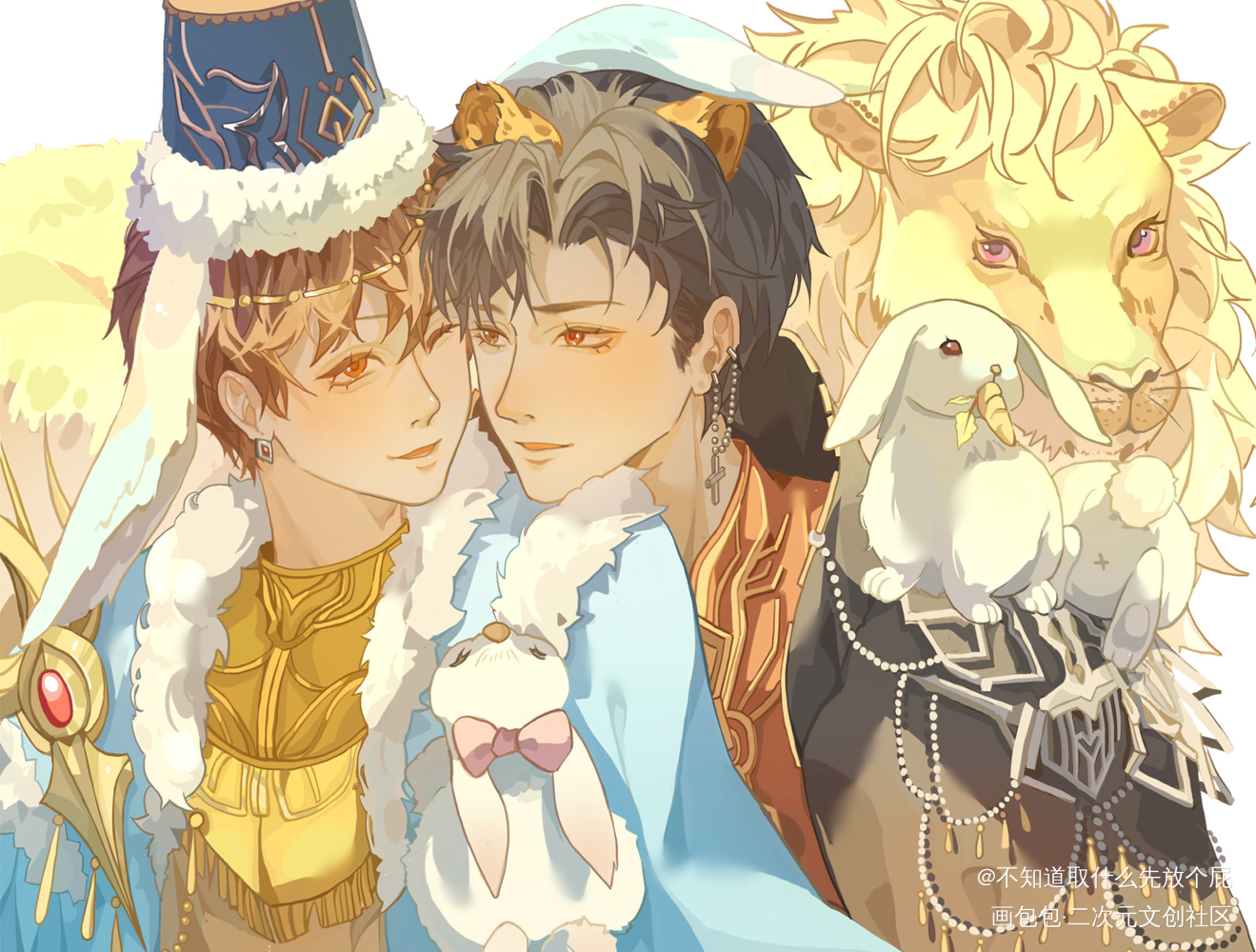 答应的画完了，兔兔秀🥰_娘娘腔188男团群秀绘画作品
