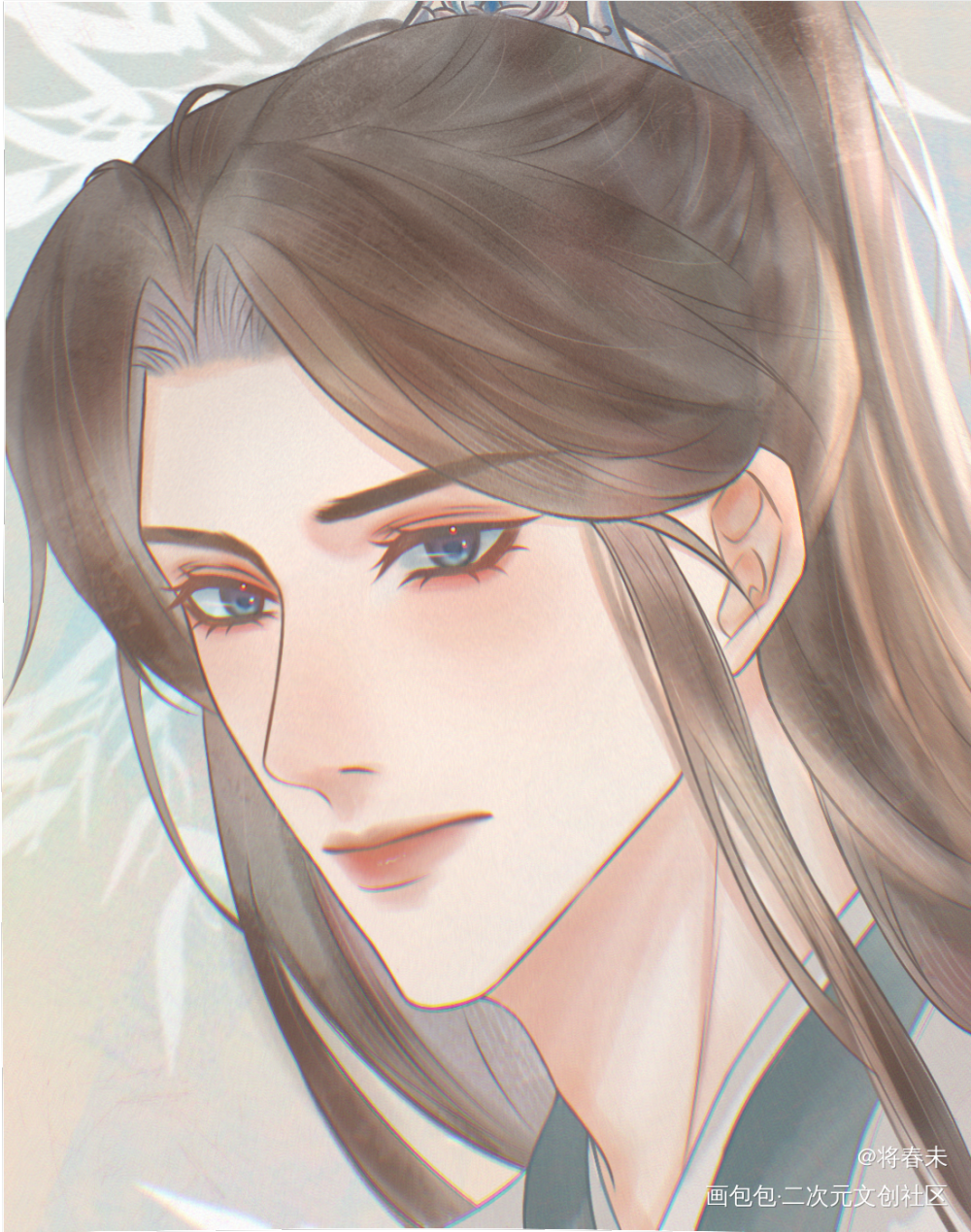 还是我们晚宁~_二哈和他的白猫师尊楚晚宁绘画作品