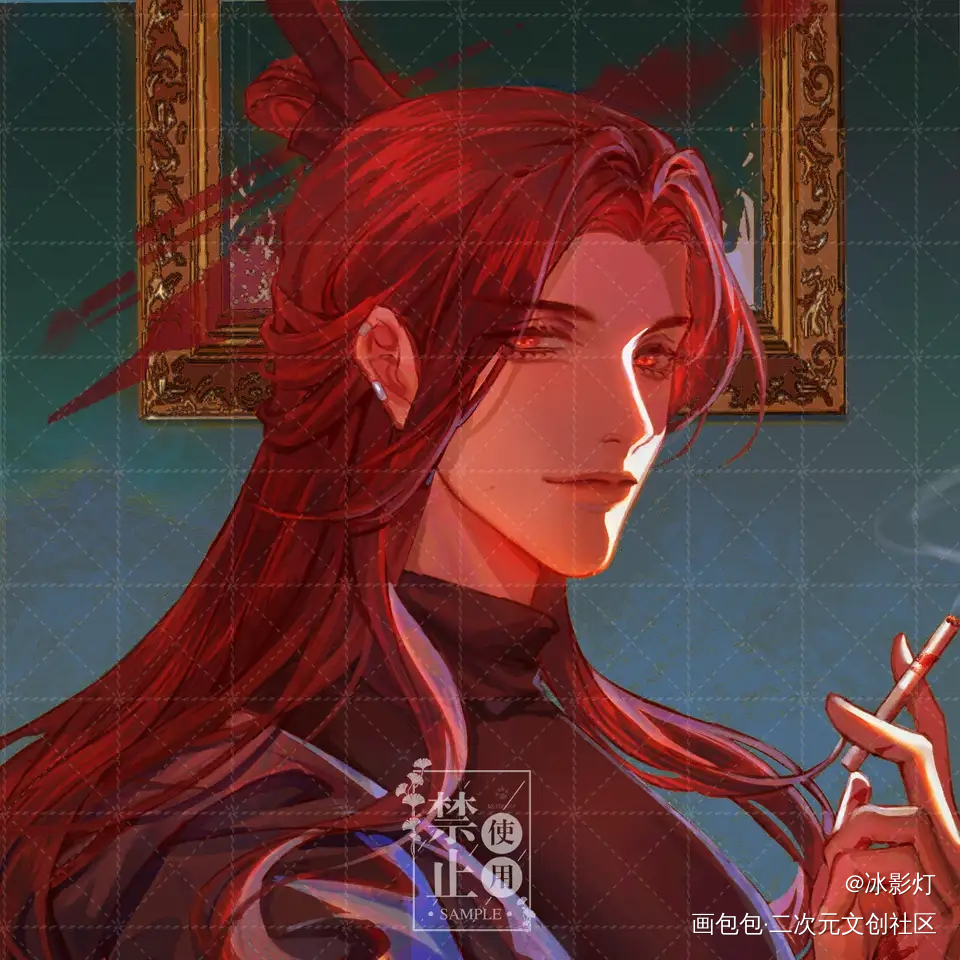 M3瑜他超辣_摩登三国周瑜头像同人绘画作品
