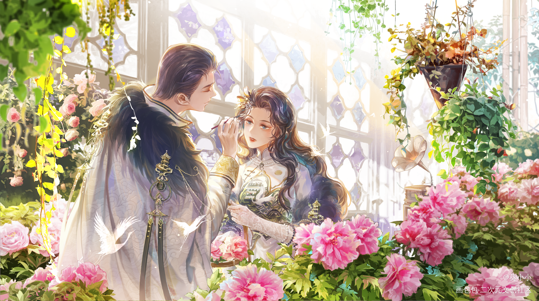 描眉_新倩女幽魂bg绘画作品