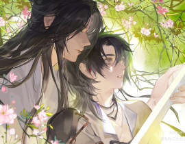 那年微雨问海棠_绘画作品
