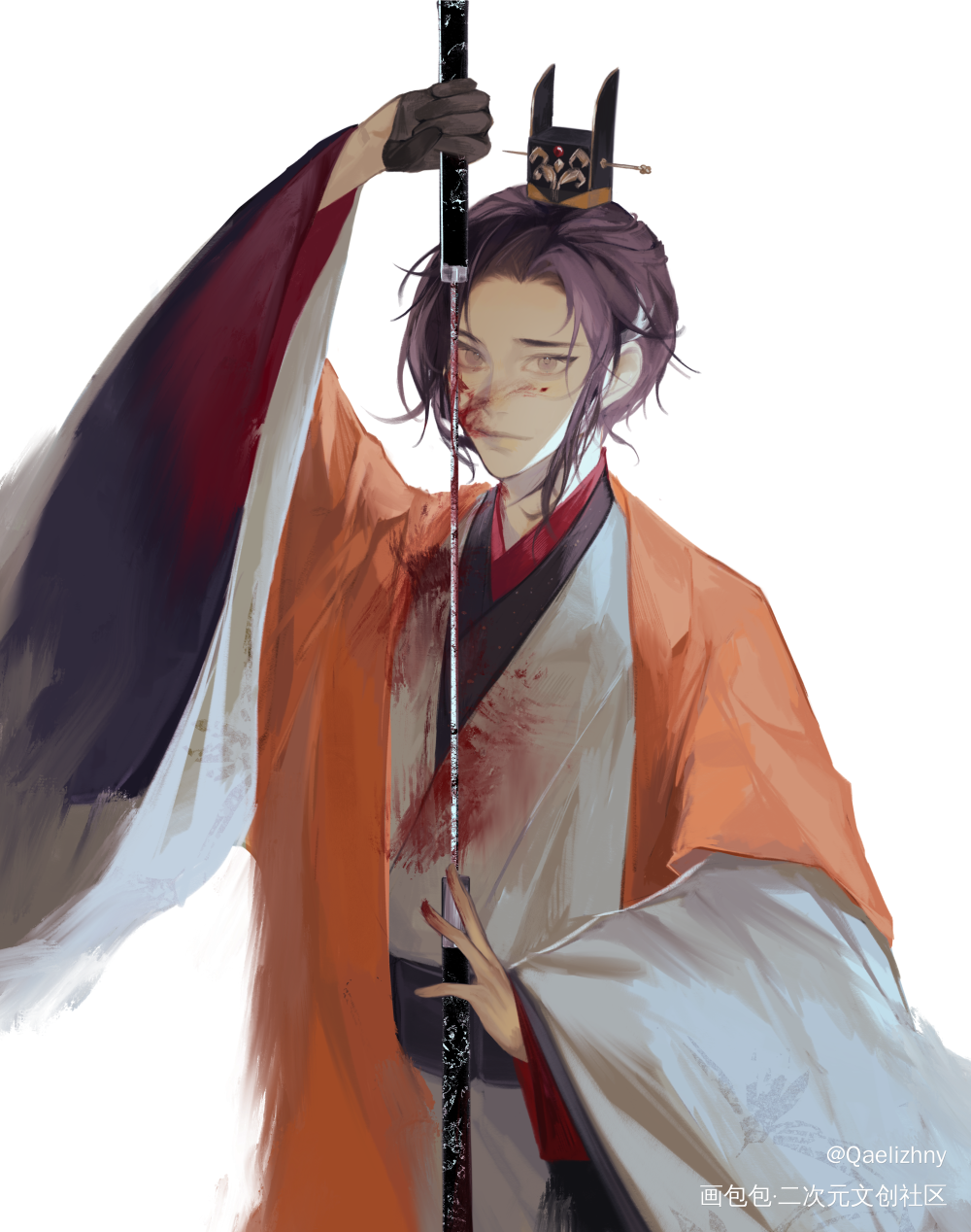 杀_代号鸢同人广陵王摸鱼绘画绘画作品