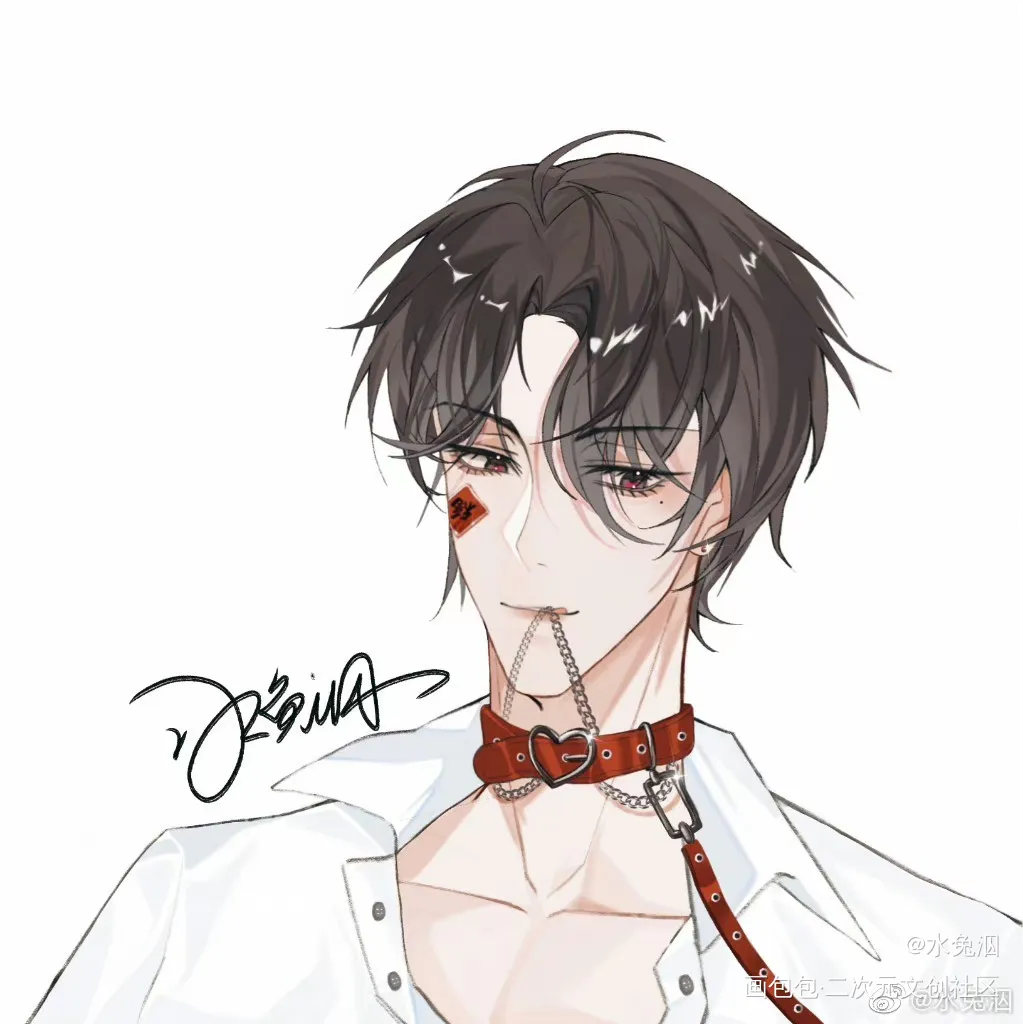 小甜辛_谁把谁当真188男团妹叔赵锦辛板绘涂绘画作品