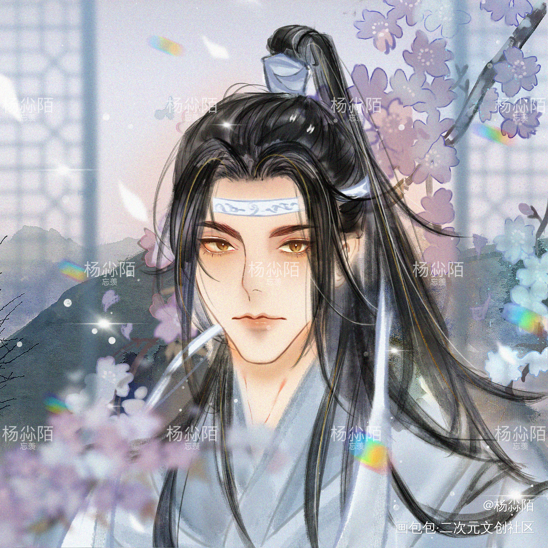 忘机_魔道祖师蓝忘机绘画作品