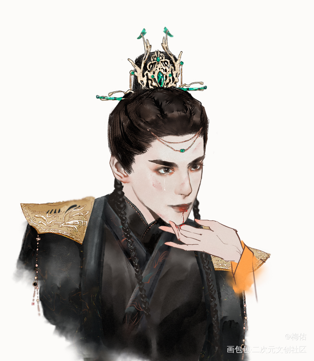 澹台烬_澹台烬古风人物长月烬明​​罗云熙绘画作品