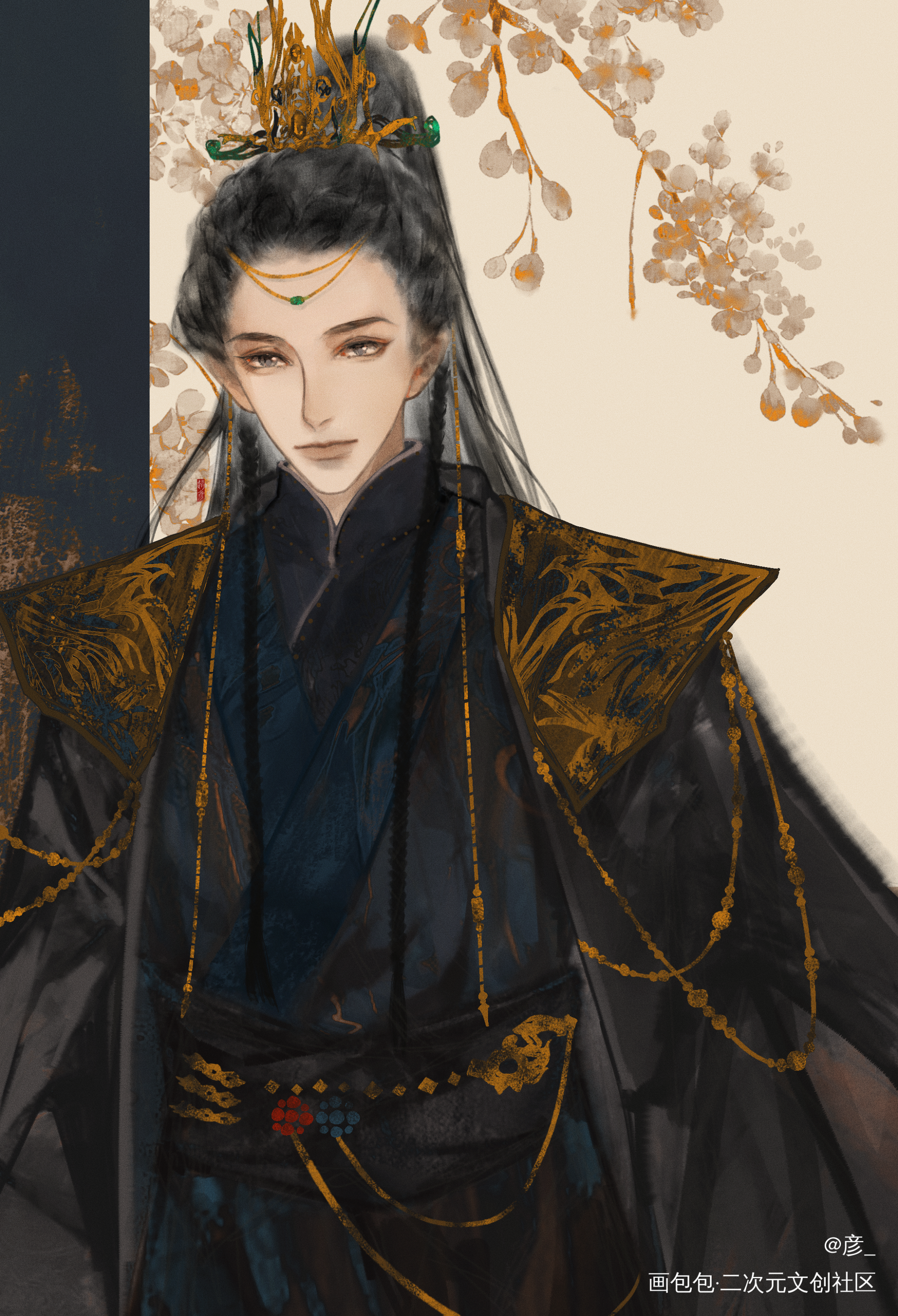 澹台烬_澹台烬古风长月烬明​​绘画作品