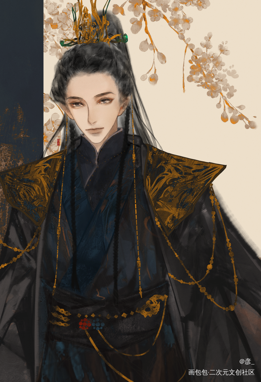 澹台烬_澹台烬古风长月烬明​​绘画作品
