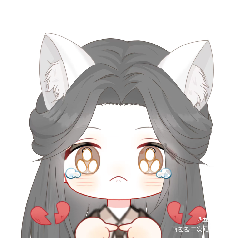 哭唧喵宁_二哈和他的白猫师尊燃晚墨燃楚晚宁绘画作品