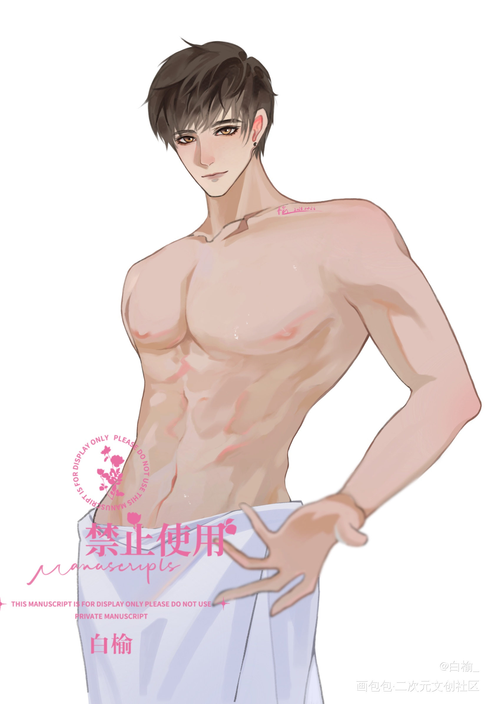 白起_恋与制作人白起绘画绘画作品