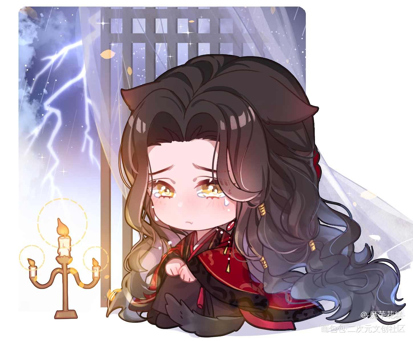 _代号鸢Q版插画同人代号鸢刘辩绘画作品