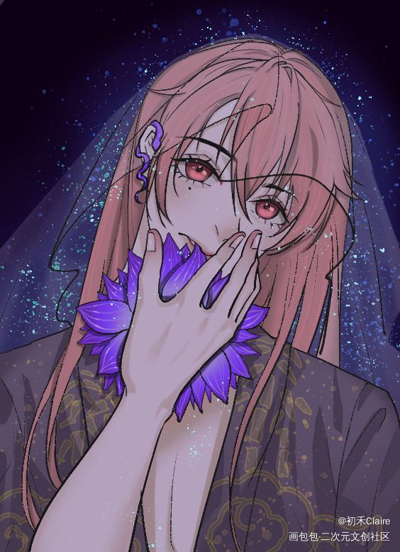 【代号鸢】殿下送的昙花开了呀_代号鸢代号鸢袁基绘画作品