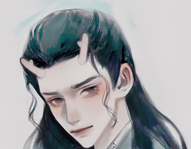瞎涂的卷毛小龙男_绘画作品