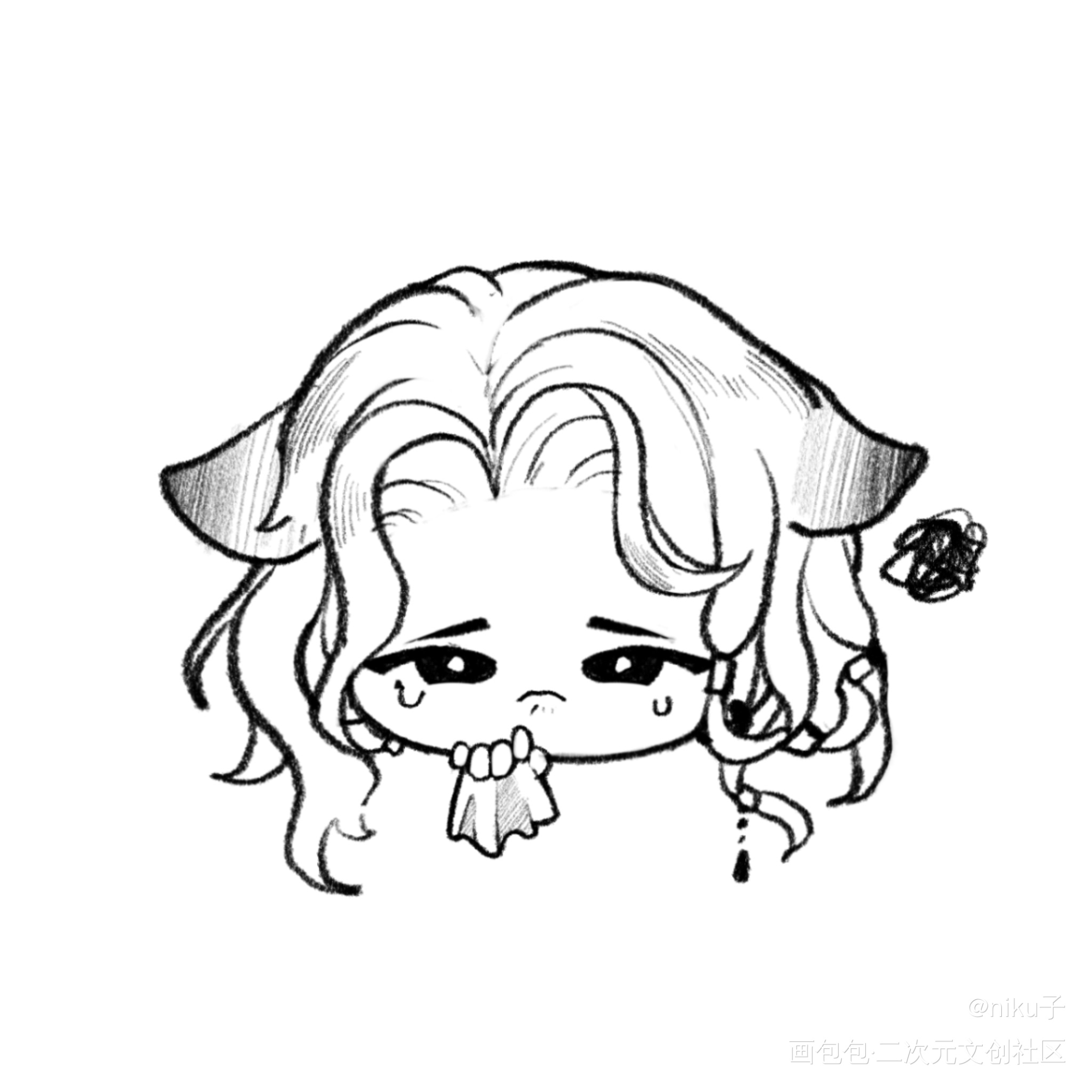 宝宝们~(忘带一个_代号鸢同人代号鸢袁基刘辨procreate绘画作品
