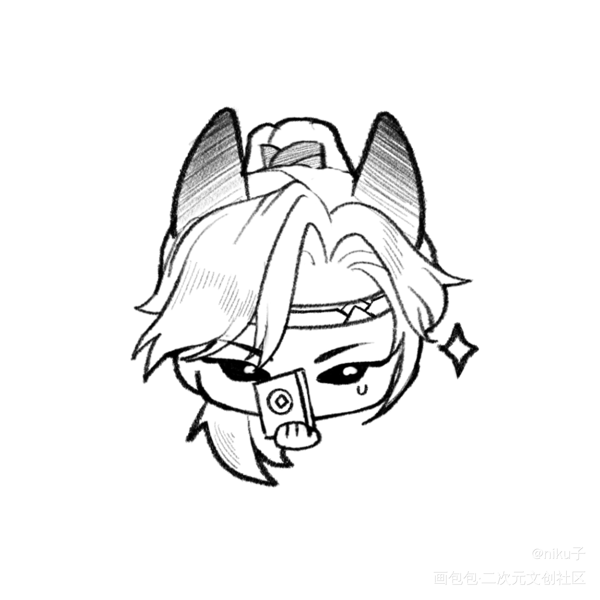 宝宝们~(忘带一个_代号鸢同人代号鸢袁基刘辨procreate绘画作品