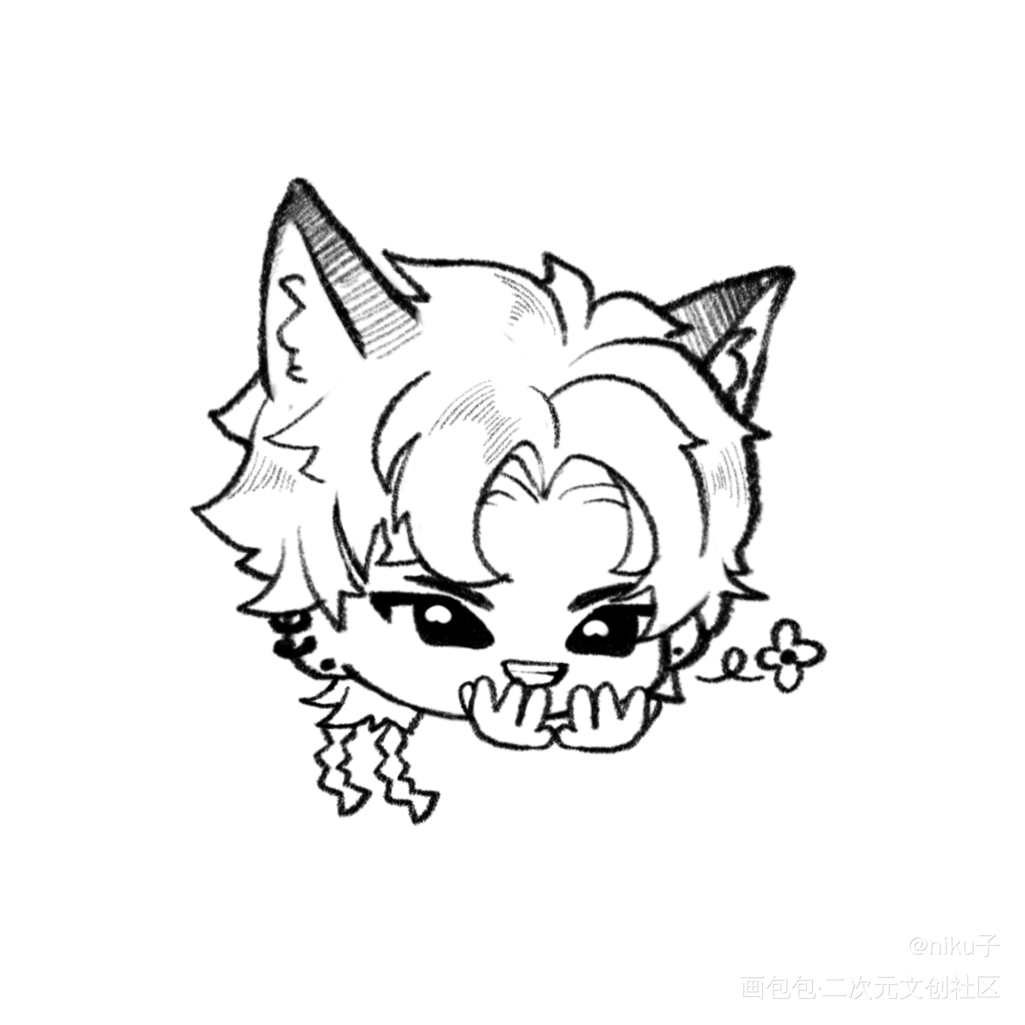 宝宝们~(忘带一个_代号鸢同人代号鸢袁基刘辨procreate绘画作品