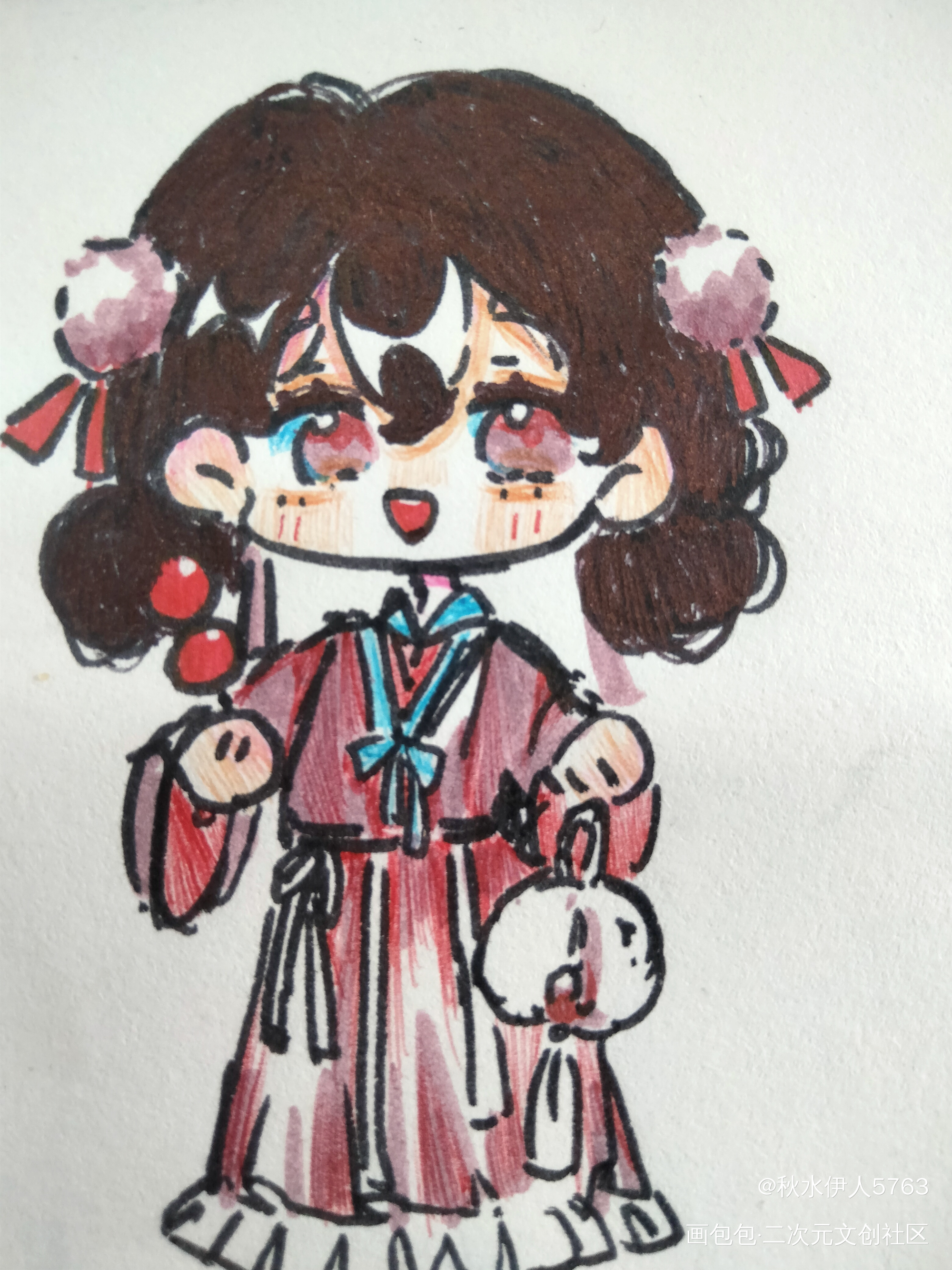 Q版_摸鱼页绘画作品