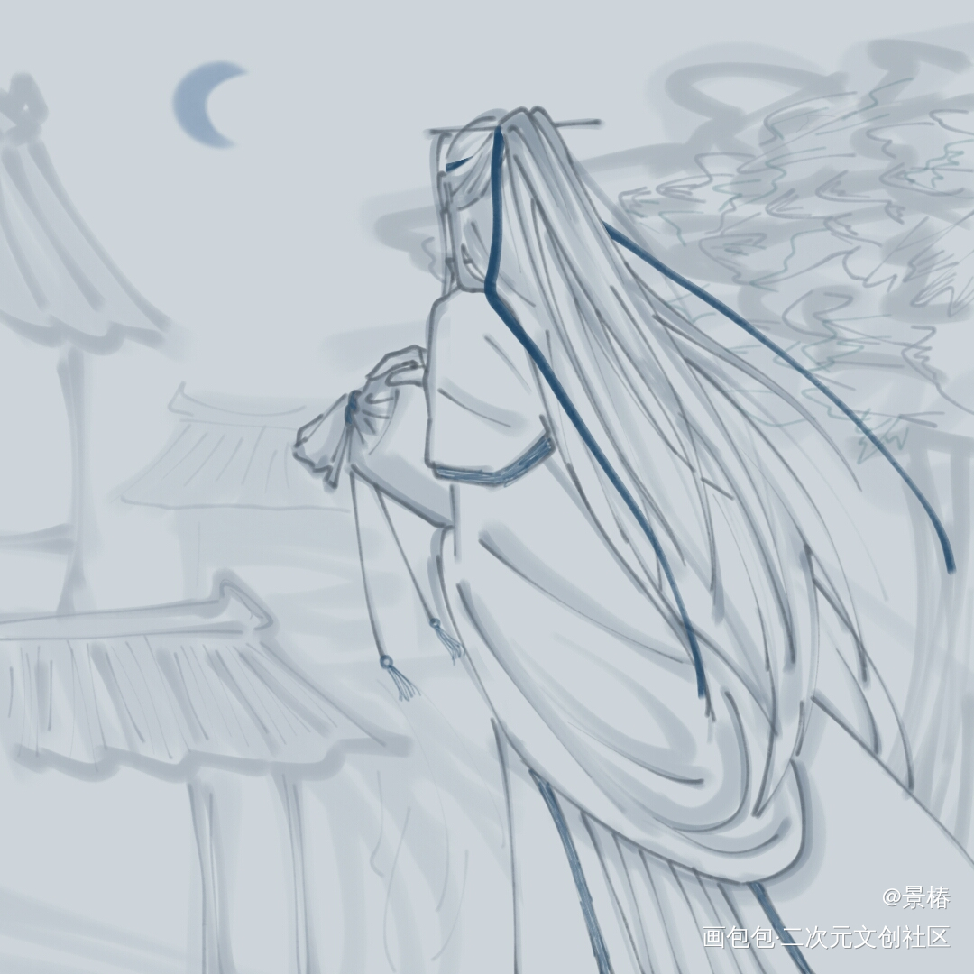 忘羡一曲远_魔道祖师忘羡绘画作品