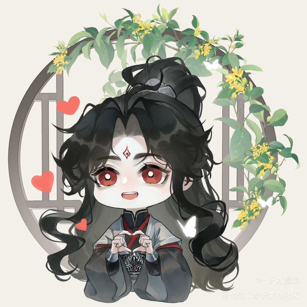 冰秋❤️💚_人渣反派自救系统冰秋绘画作品