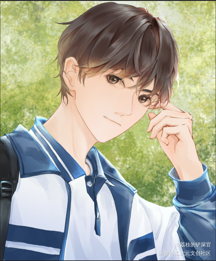 那年夏天明媚的少年_某某盛望绘画作品