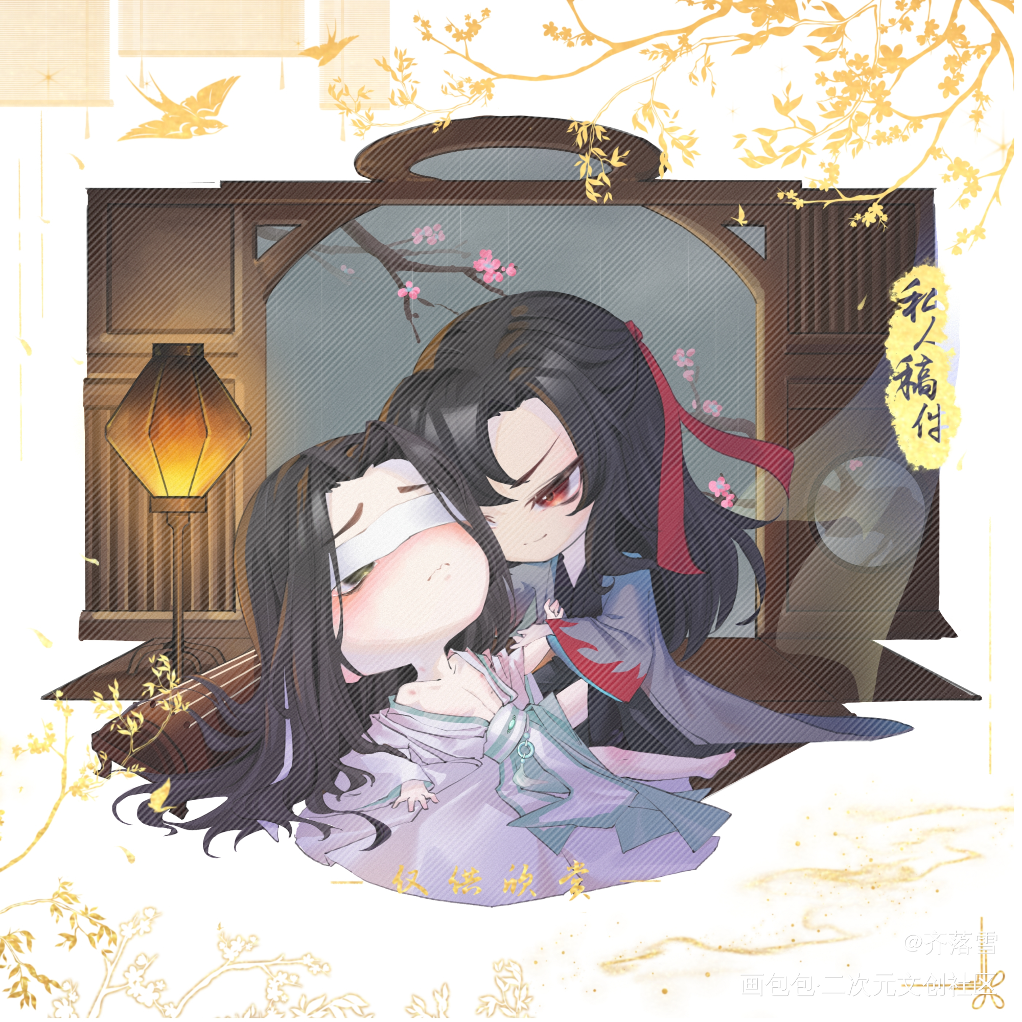 _魔道祖师忘羡绘画作品