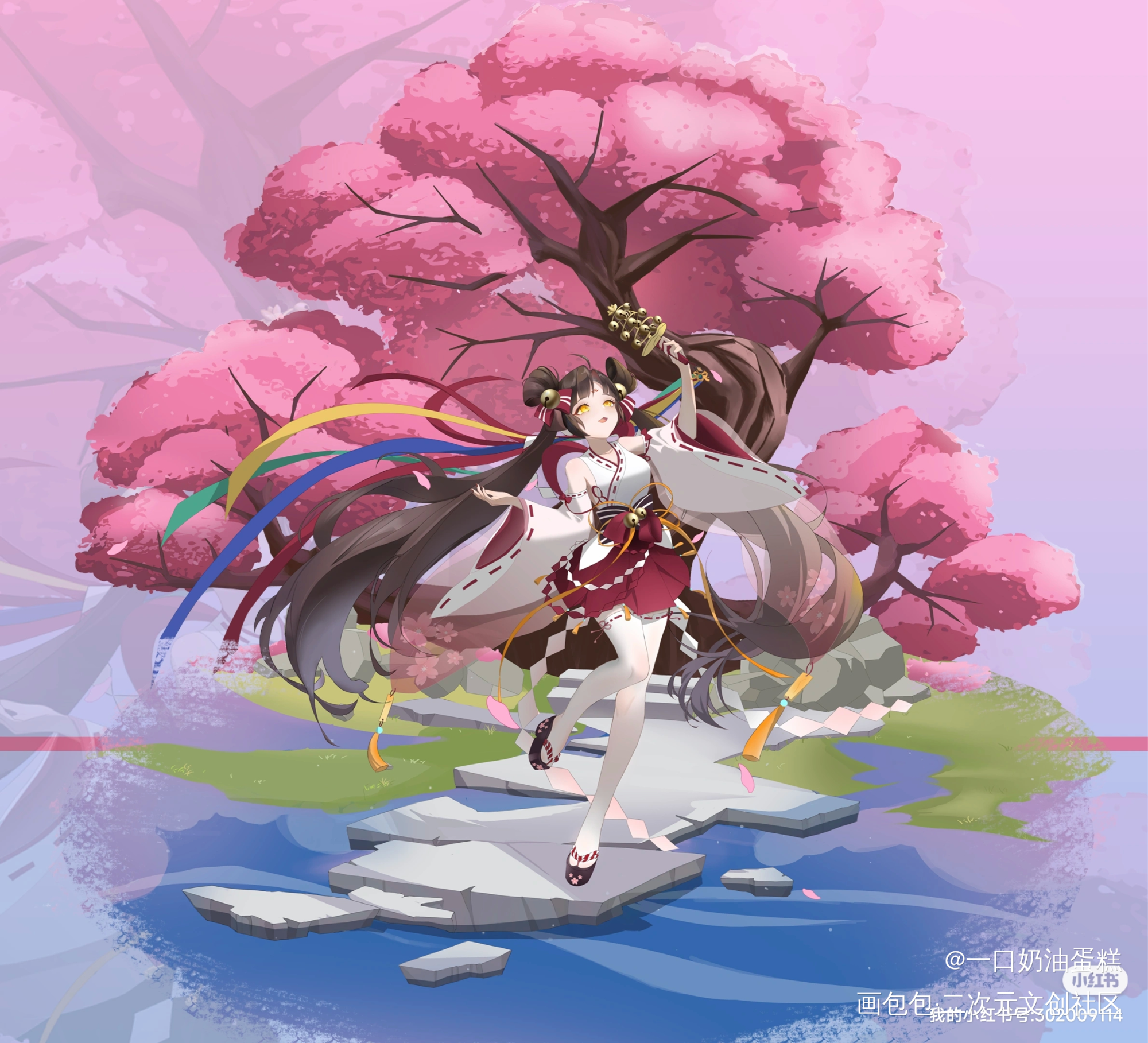 一个偏日系的~_板绘涂立绘日系角色立绘原创设计自设绘画作品