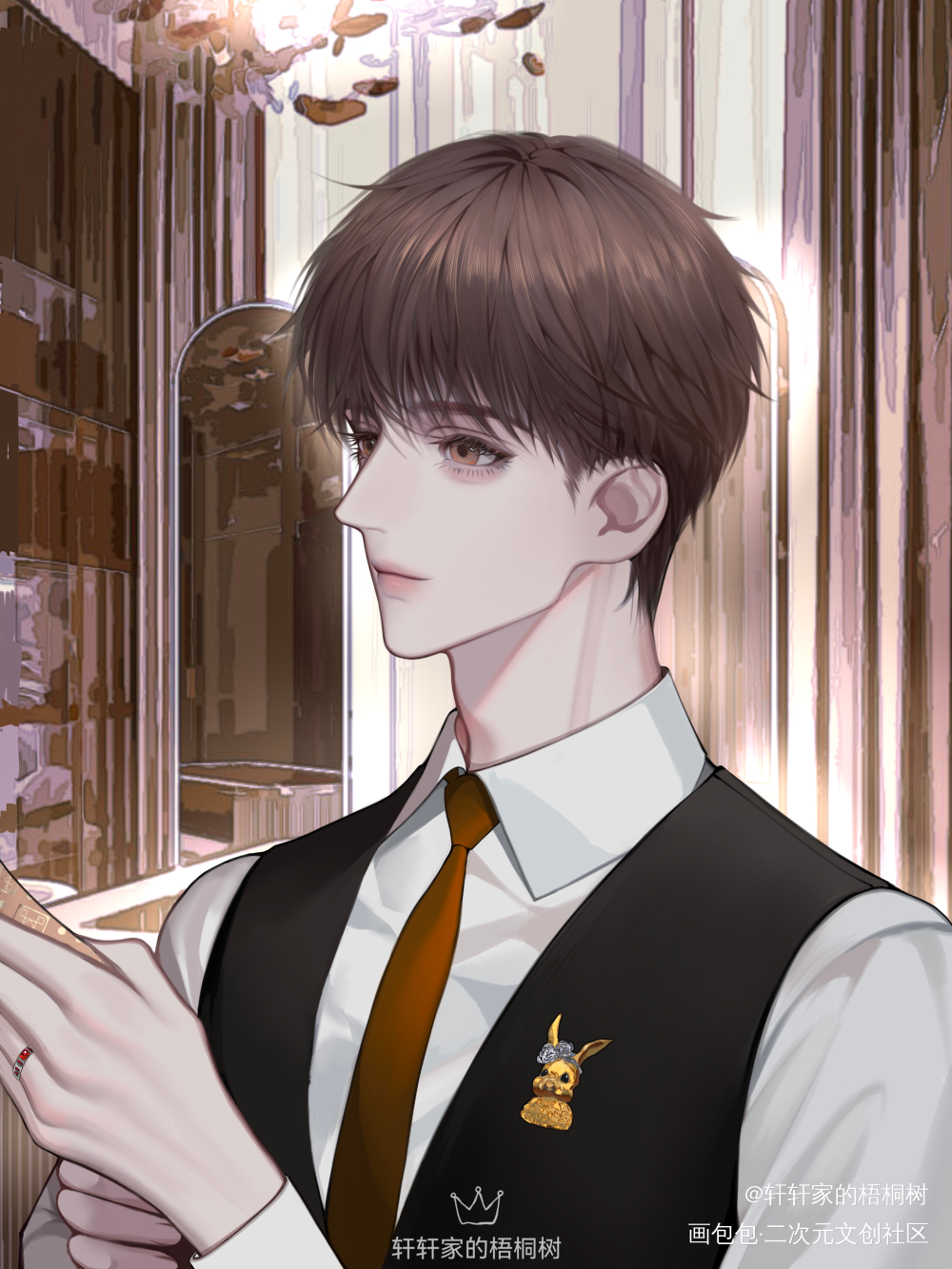 参加晚宴的群秀_娘娘腔188男团群秀李程秀绘画作品