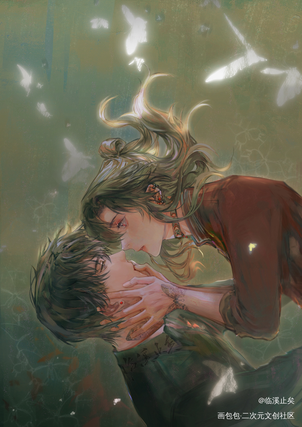 洛温🦋_附加遗产188男团洛温洛羿温小辉绘画作品