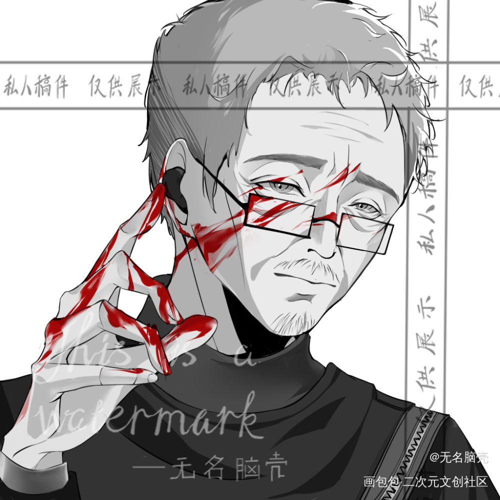 稿_流浪地球头像插画马兆绘画绘画作品
