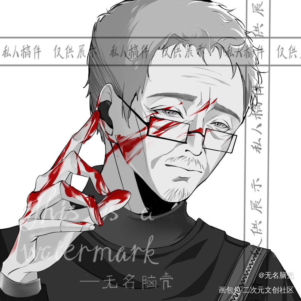 稿_流浪地球头像插画马兆绘画绘画作品