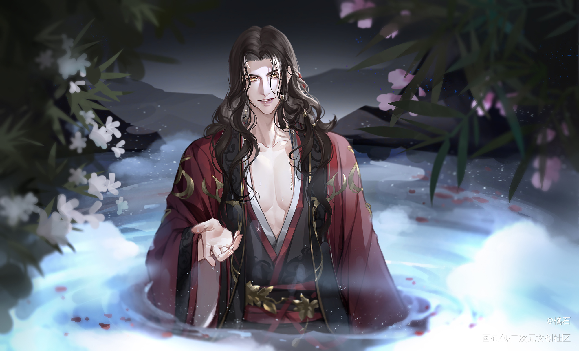 沐浴_代号鸢代号鸢刘辩绘画作品