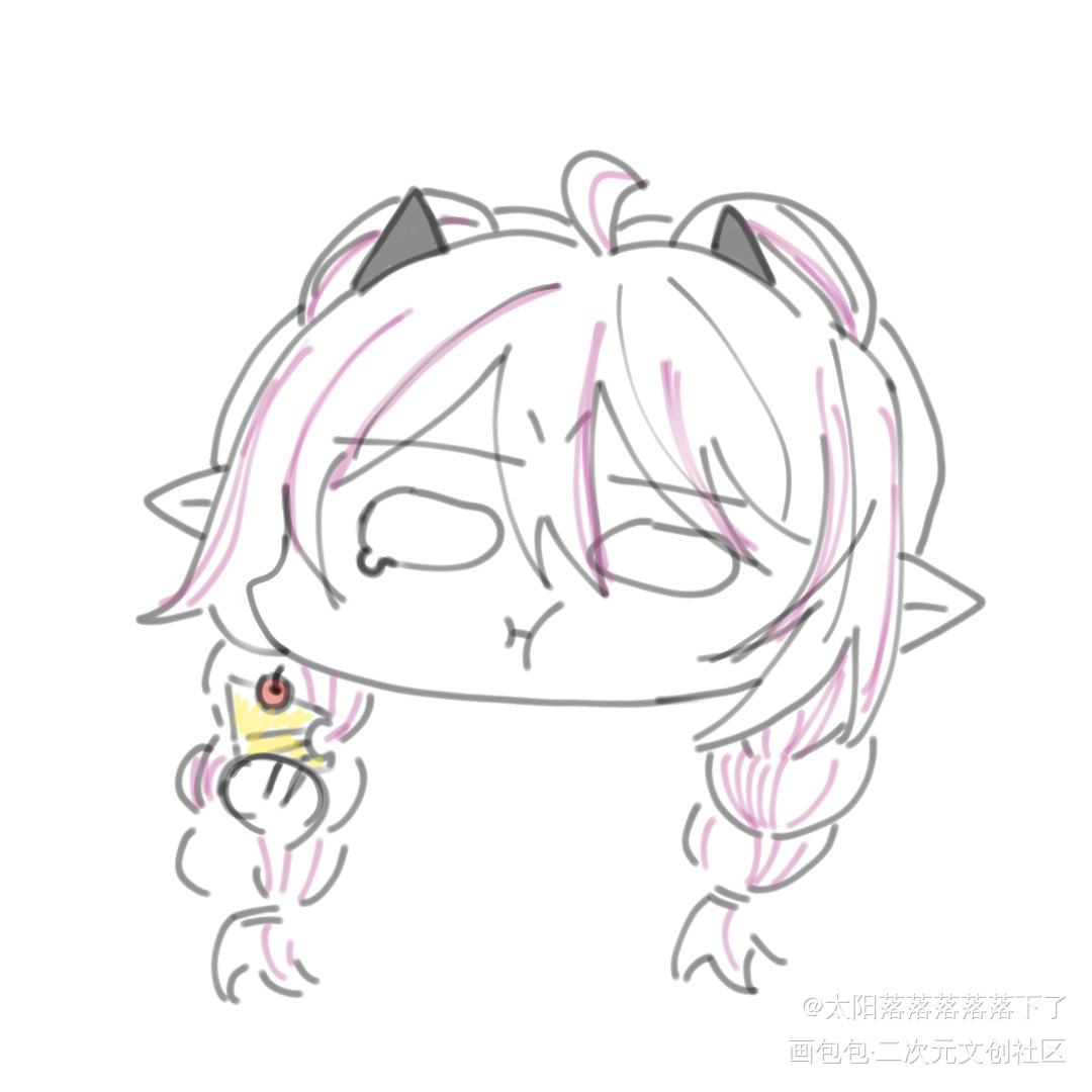 主包_虚拟主播绘画作品