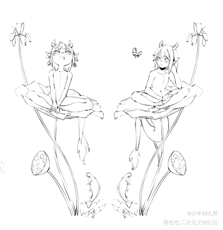 画卷_厚涂原画二次元oc绘画作品