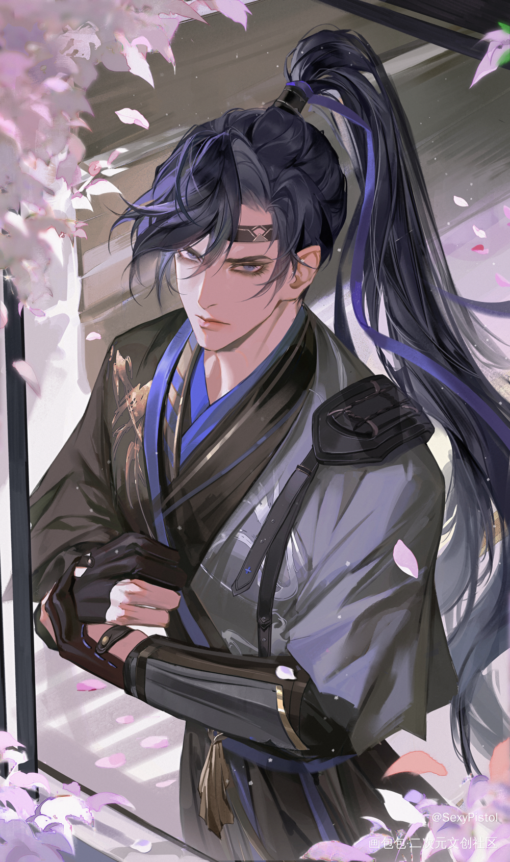 来迟了_代号鸢傅融绘画作品