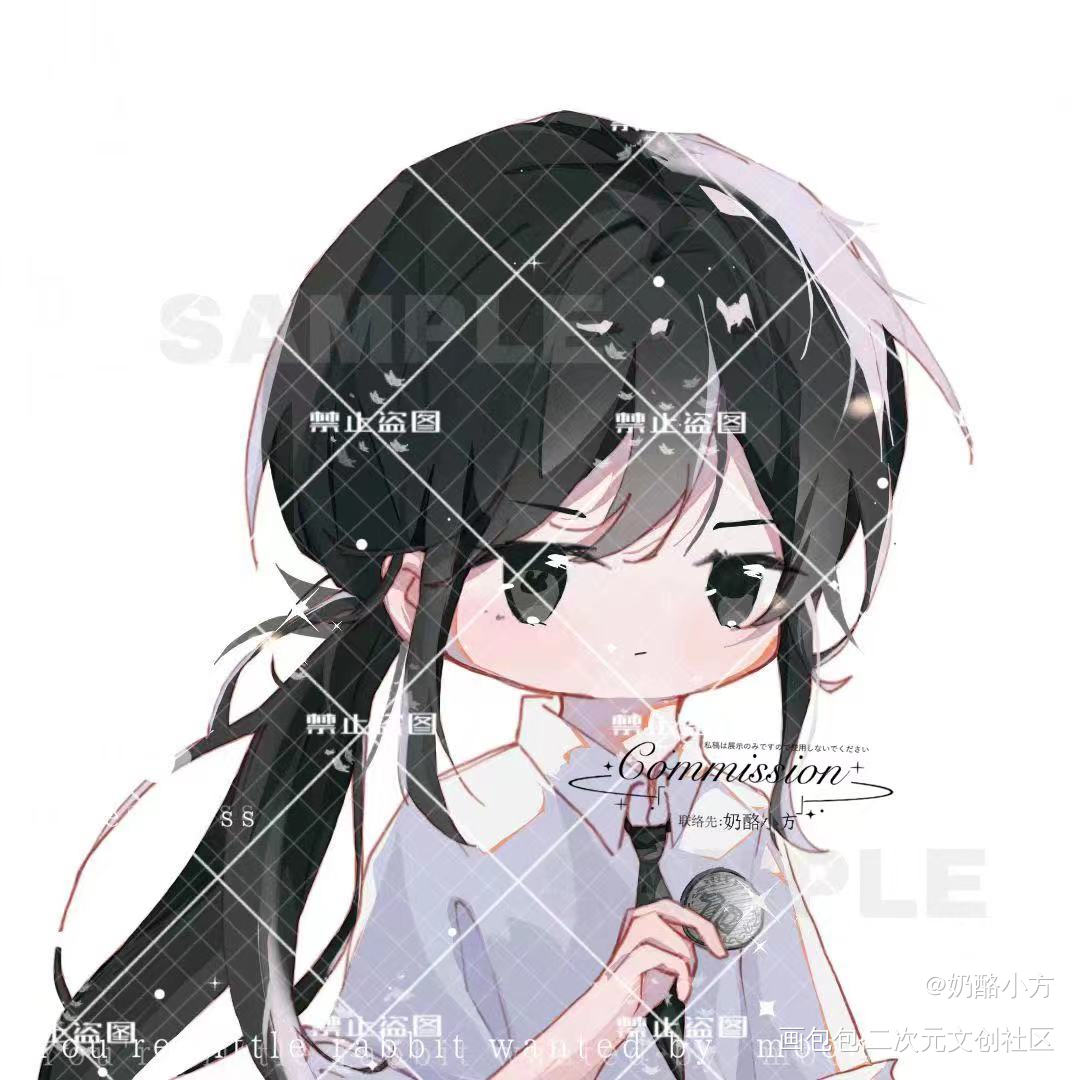 稿件展示_我在惊悚游戏里封神白柳Ｑ版谢塔绘画作品