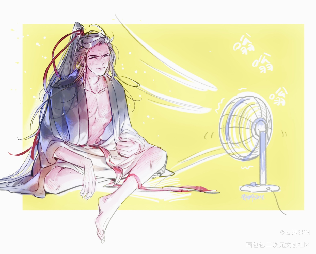 嗡嗡嗡————_魔道祖师绘画作品