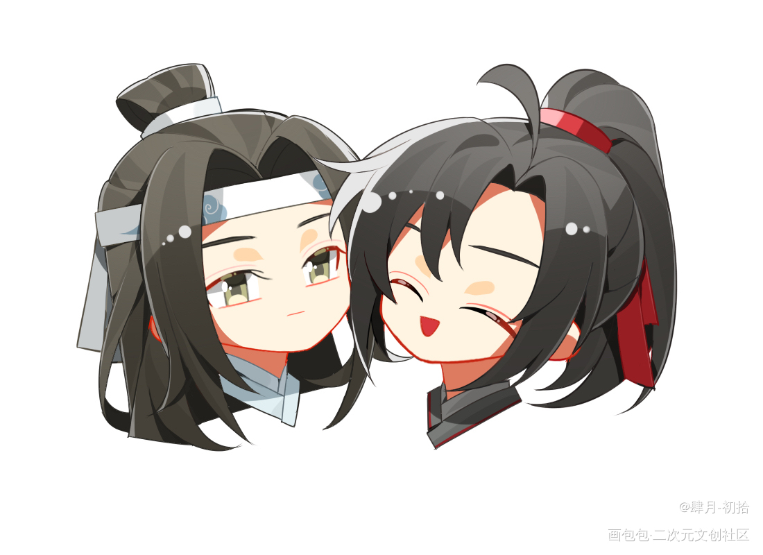 之前的约稿～_魔道祖师绘画作品